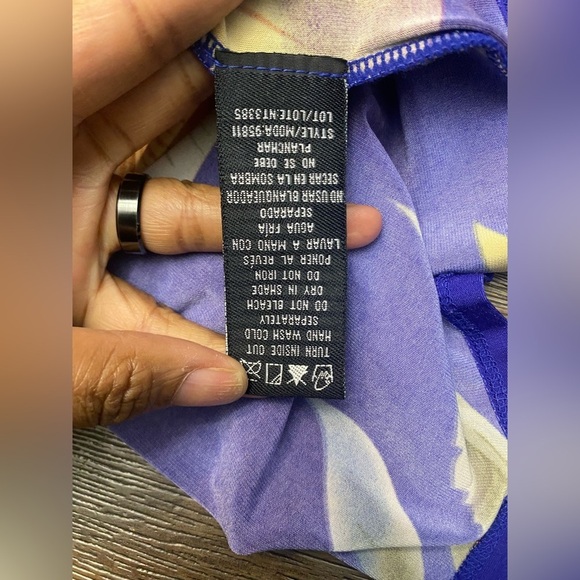 Ronnie Nicole Sleeveless Multicolor Classy Floral Print Maxi Dress V- Neck  14 - Picture 6 of 7